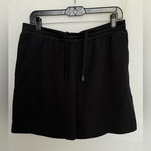 FLX MEDIUMS Black Athletic Shorts OITDIIR WITH POCKETS elastic waistband
